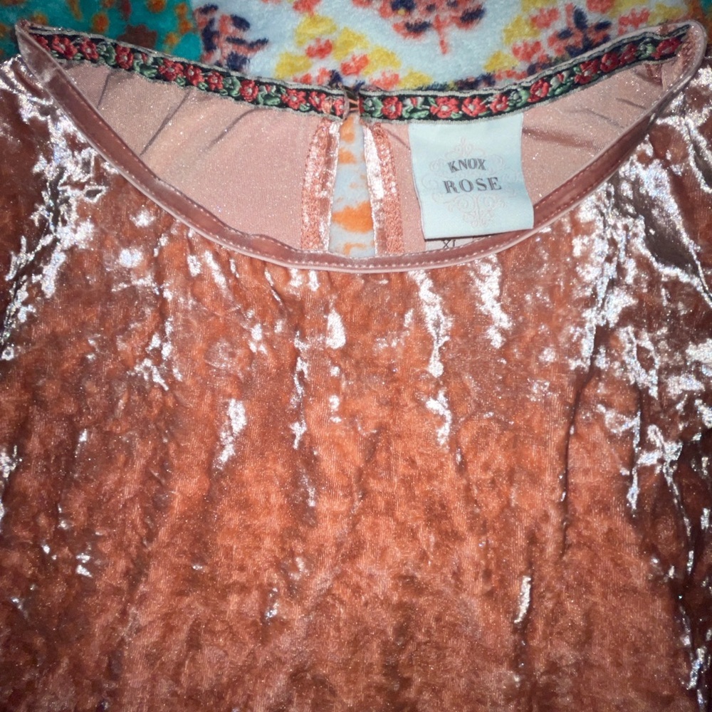 Knox Rose Sequin Pink Blouse